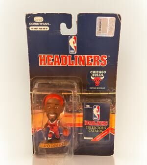 1996 Corinthian Headliners NBA Dennis Rodman Chicago Bulls Red Hair